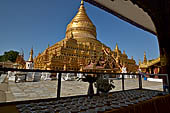 Bagan Myanmar. Shwezigon pagoda.  